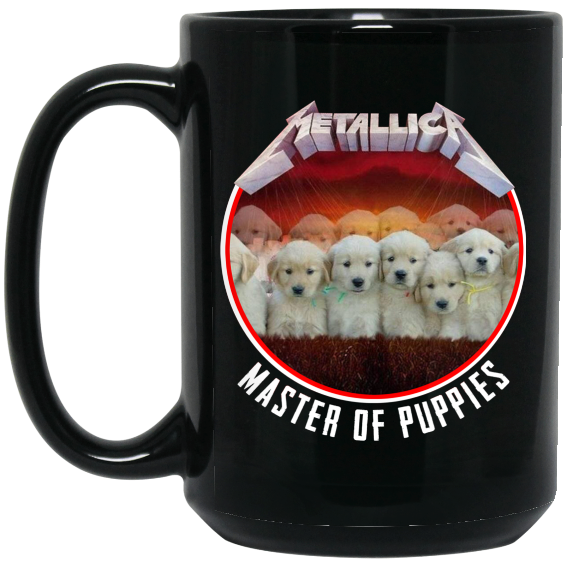 Metallica Master Of Puppies Mug Metallica Master Of Puppies Mug