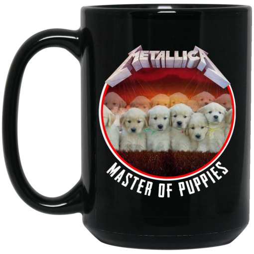Metallica Master Of Puppies Mug Metallica Master Of Puppies Mug