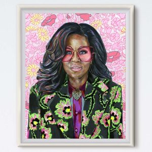 Michelle – Michelle Obama – Acrylic Painting Poster