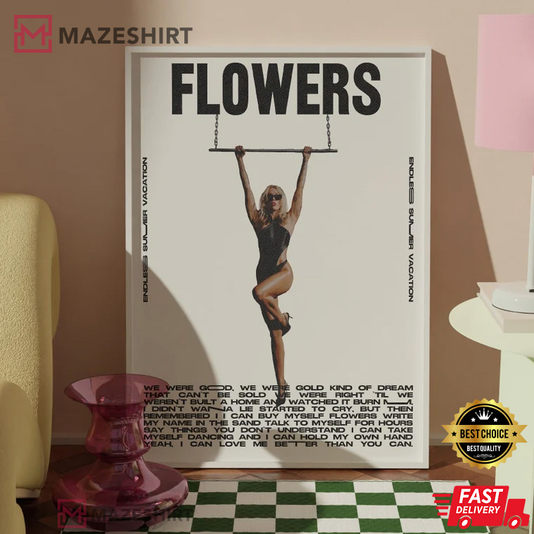 Miley Cyrus Flowers From Album Endless Summer Vacation Poster Miley Cyrus Flowers From Album Endless Summer Vacation Poster