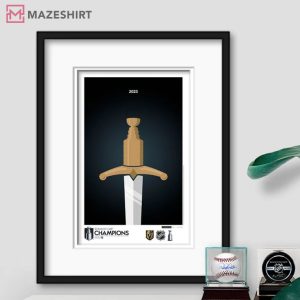 Minimalist Stanley Cup 2023 Vegas Golden Knights Fine Poster