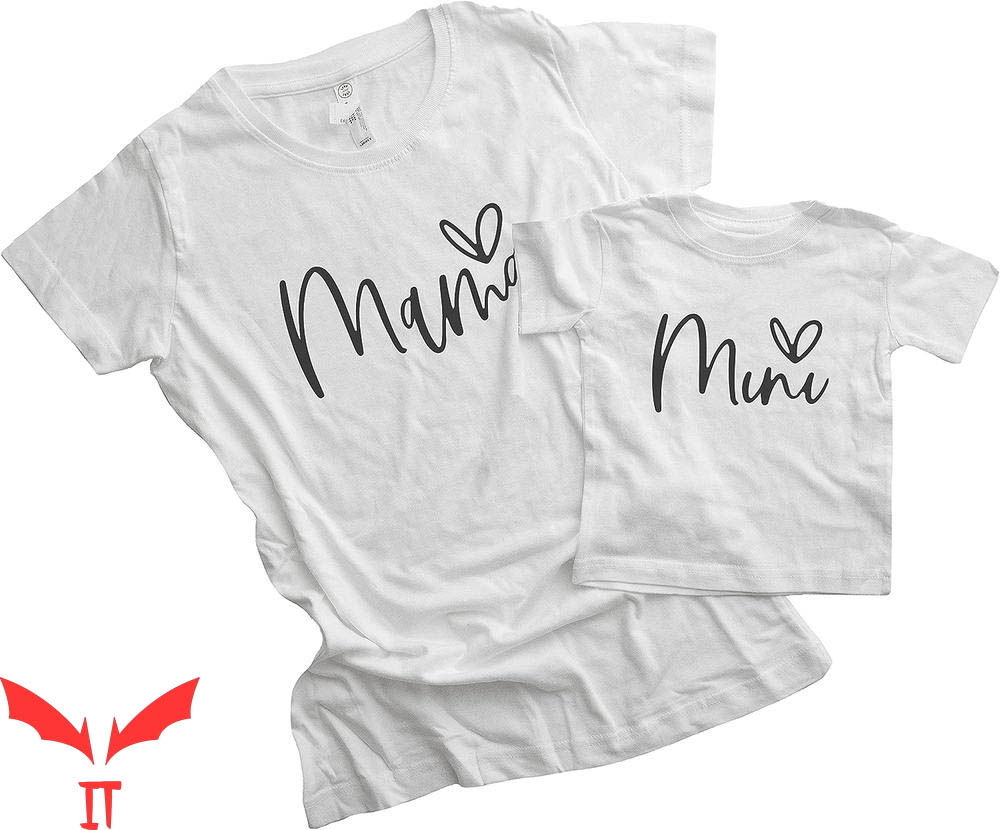 Mom And Mini T-Shirt Mama Heart And Mini Heart
