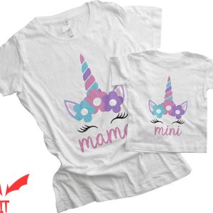 Mom And Mini T-Shirt Mama Unicorn And Mini Unicorn
