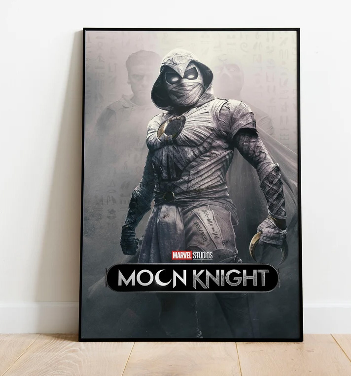 Moon Knight Print 2022 Wall Art Marvel Poster Moon Knight Print 2022 Wall Art Marvel Poster