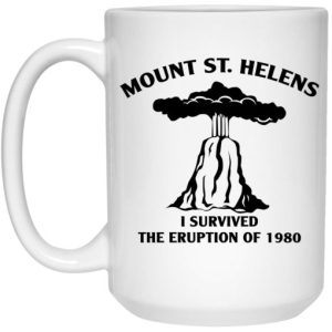 Mount St Helens I Survived The Eruption Of 1980 Mug 3