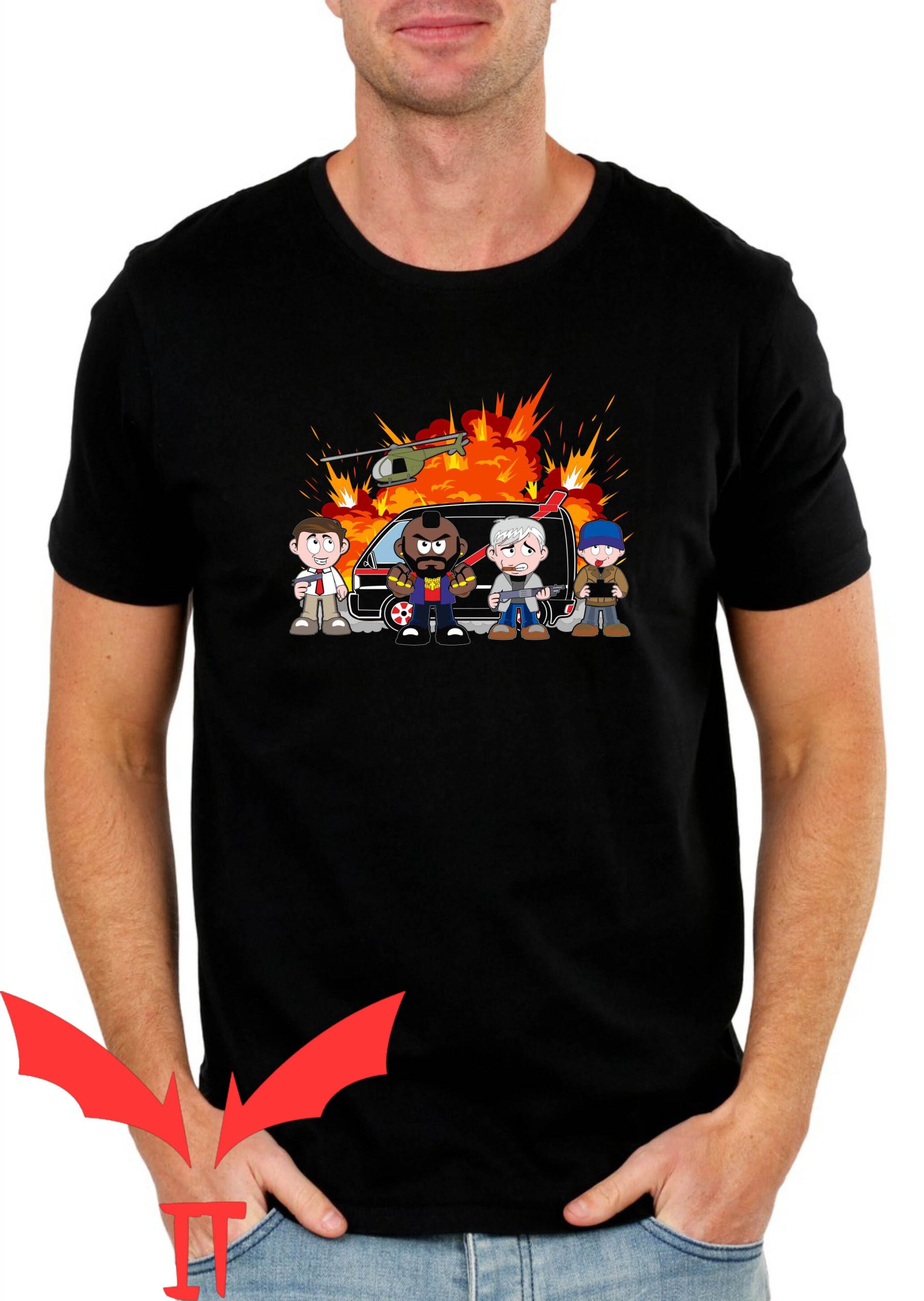 Mr T-Shirt A Team Inspired Featuring All The Characters Mr T-Shirt A Team Inspired Featuring All The Characters