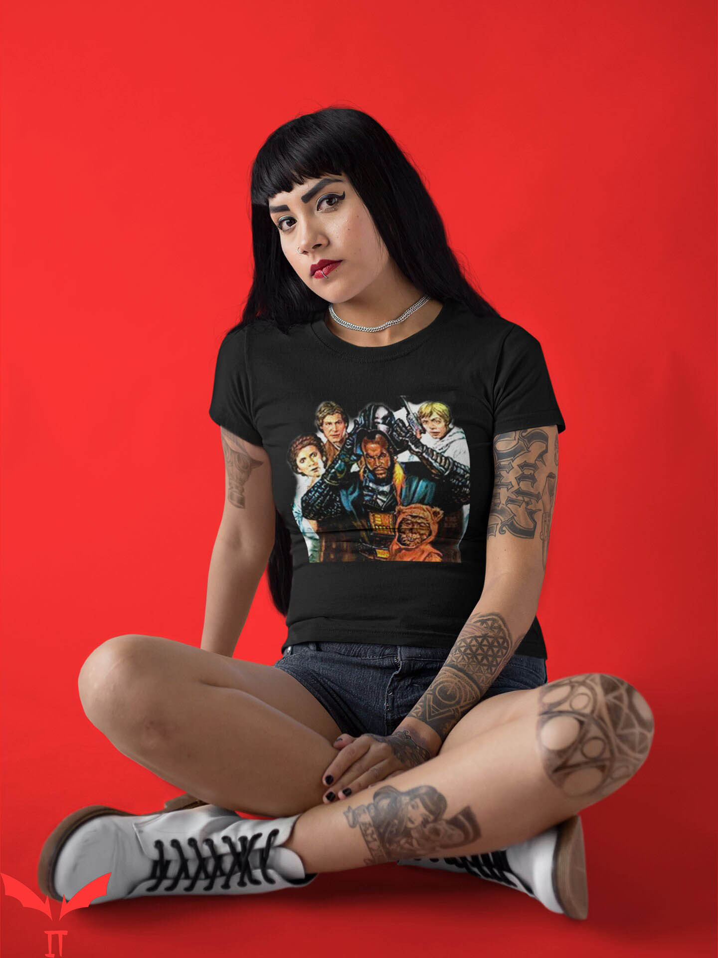 Mr T-Shirt Funny Star Wars Meets Mr T 80s Vintage Movie Mr T-Shirt Funny Star Wars Meets Mr T 80s Vintage Movie