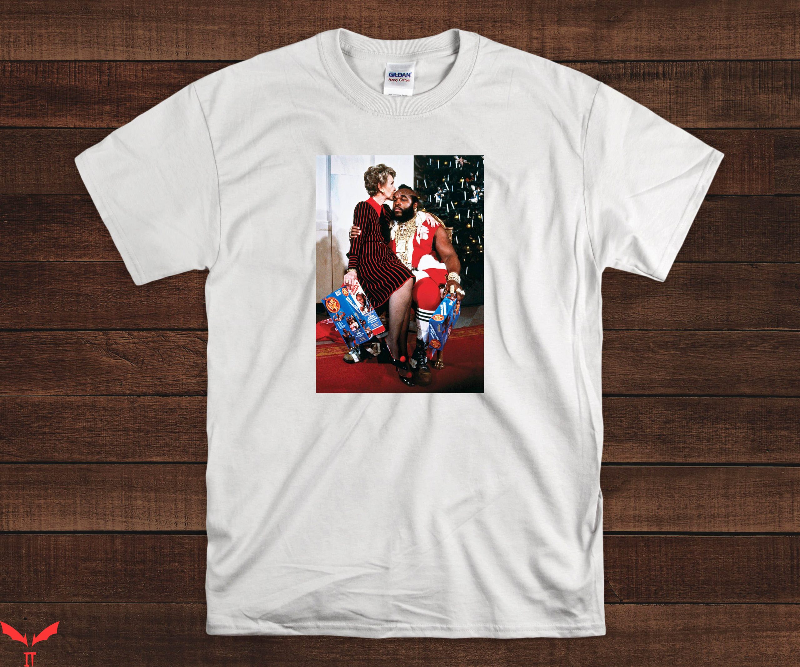 Mr T-Shirt Mr T Nancy Reagan Vintage 80s Just Say Nomr Mr T-Shirt Mr T Nancy Reagan Vintage 80s Just Say Nomr