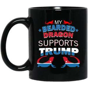 My Bearded Dragon Supports Donald Trump Mug 3