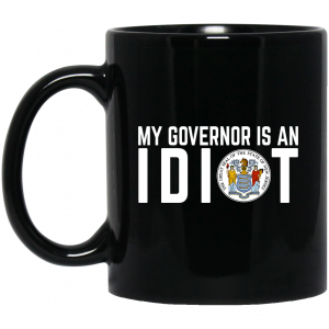 My Governor Is An Idiot New Jersey Seal Mug 3