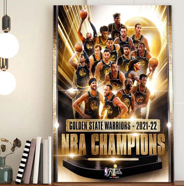 NBA Champions Golden State Warriors 2021-2022 Best Poster