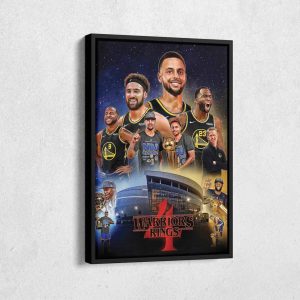 NBA Champions Golden State Warriors 4 Ring Best Poster