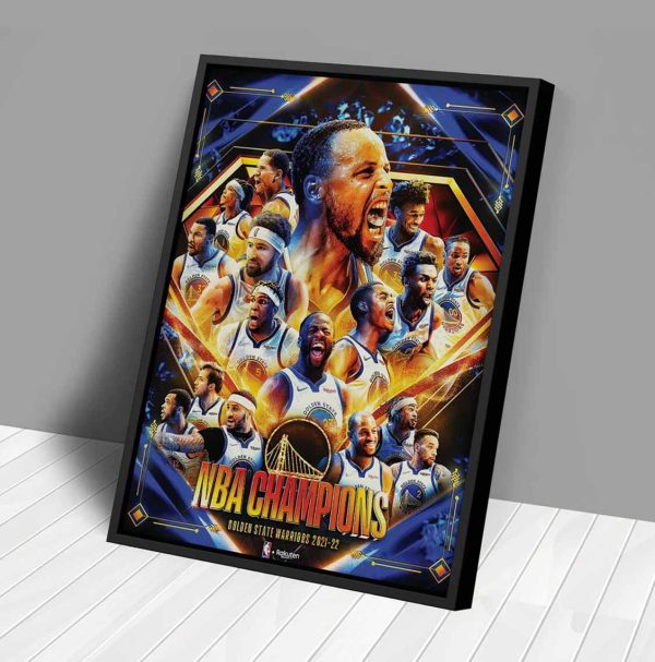 NBA Champions Golden State Warriors Team Squad 2021-2022 Poster