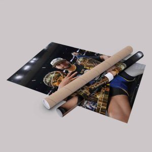 NBA Champions Stephen Curry MVP Golden State Warriors Poster