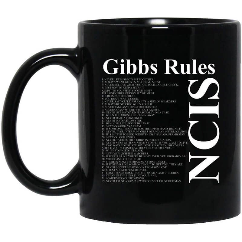 NCIS Gibbs Rules Mug NCIS Gibbs Rules Mug