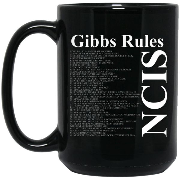 NCIS Gibbs Rules Mug