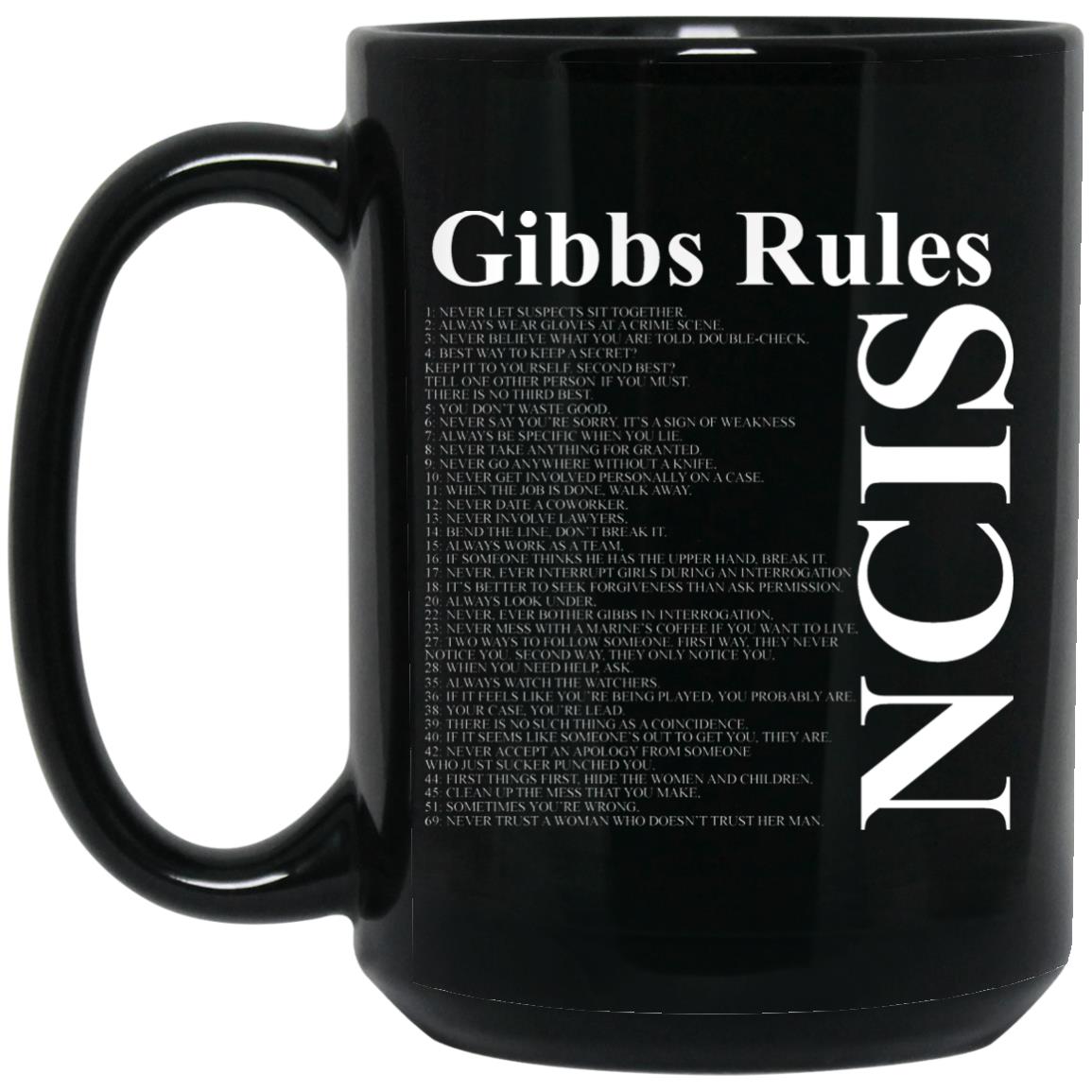 NCIS Gibbs Rules Mug NCIS Gibbs Rules Mug
