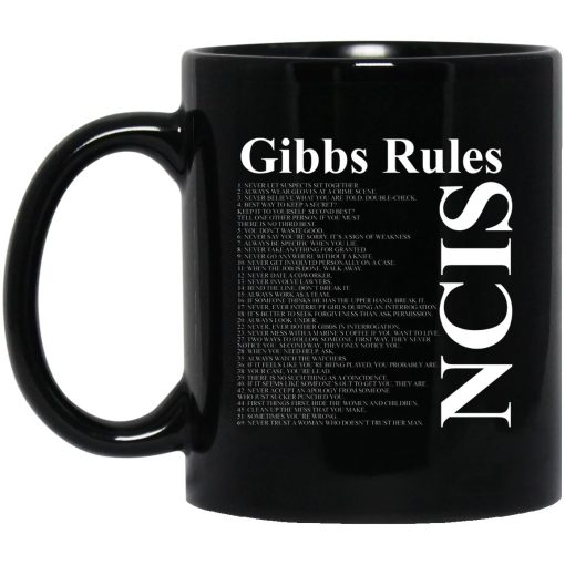 NCIS Gibbs Rules Mug NCIS Gibbs Rules Mug