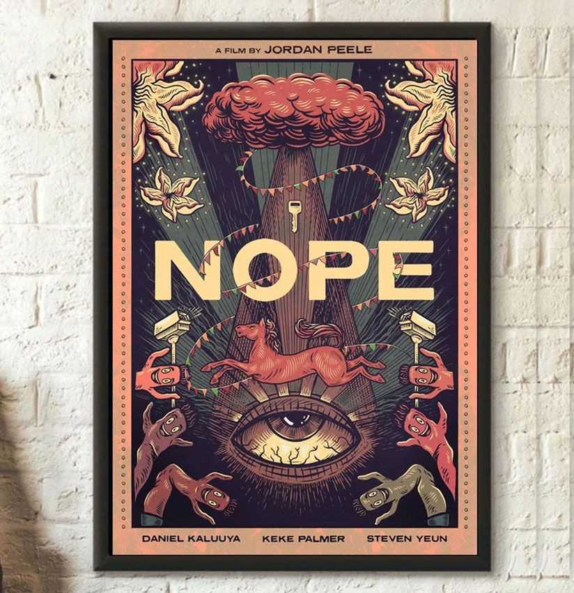 NOPE 2022 Jordan Peele Movie Best Poster NOPE 2022 Jordan Peele Movie Best Poster
