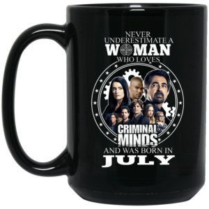 Never Underestimate A Woman Who Loves Criminal Minds And Was Born In July Mug 4