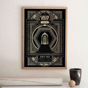New Greta Vans Fleet Dreams In Gold 2022 Retro Rock Poster