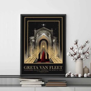New Greta Vans Fleet Dreams In Gold 2022 Tour Poster