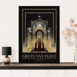 New Greta Vans Fleet Dreams In Gold 2022 Tour Poster