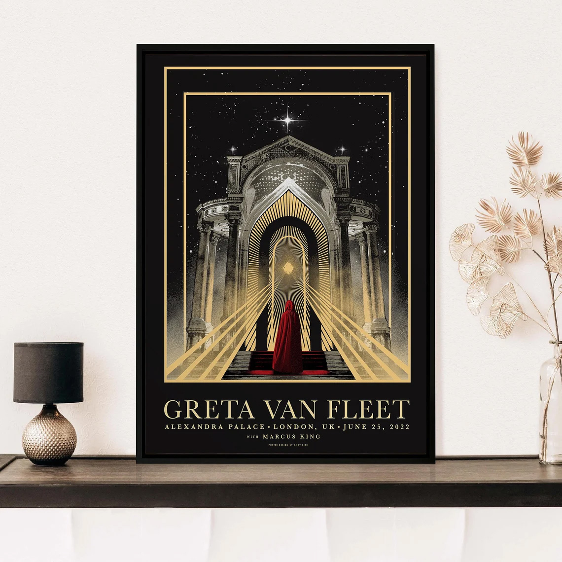 New Greta Vans Fleet Dreams In Gold 2022 Tour Poster New Greta Vans Fleet Dreams In Gold 2022 Tour Poster