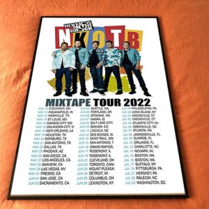 New Kids On The Block The Mixtape Tour 2022 Concert Poster