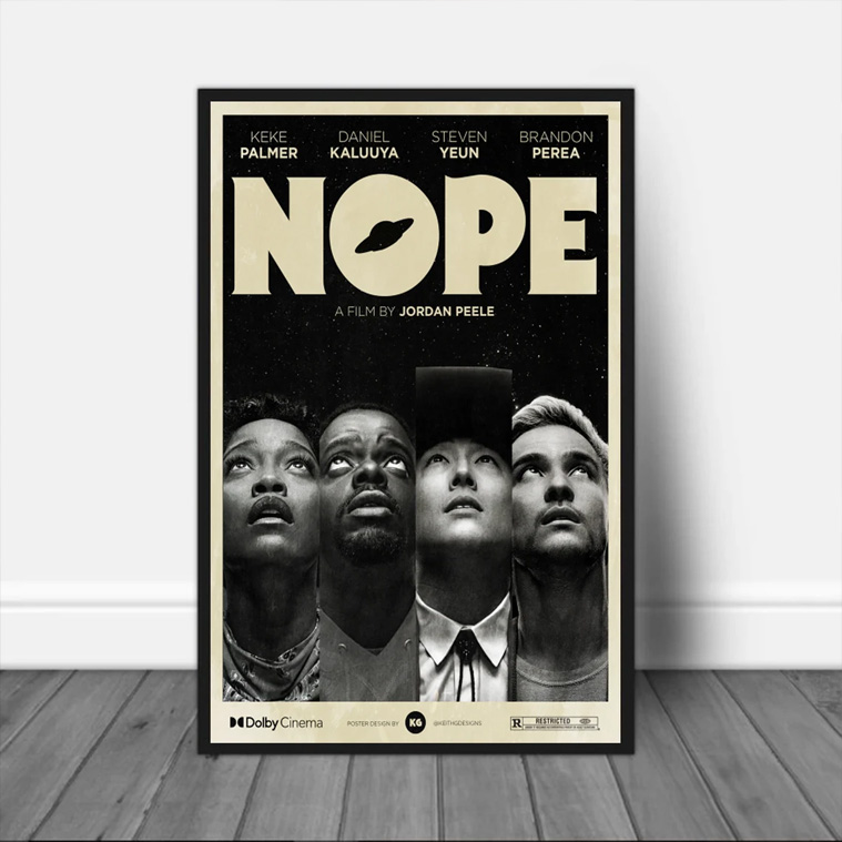 Nope Jordan Peele 2022 Movie Poster Nope Jordan Peele 2022 Movie Poster