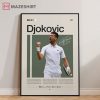Novak Djokovic Tennis Motivational Poster