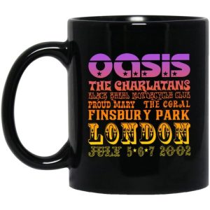 Oasis The Charlatans Black Rebel Motorcycle Club Mug