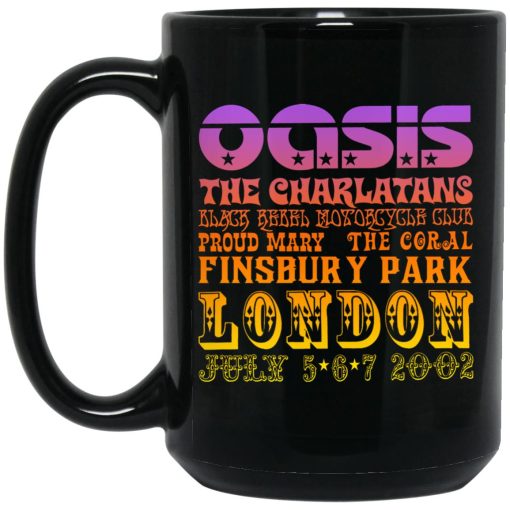 Oasis The Charlatans Black Rebel Motorcycle Club Mug Oasis The Charlatans Black Rebel Motorcycle Club Mug