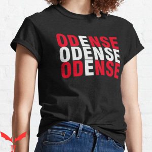 Odense Boldklub T-Shirt Repeat 3 Times Odense Tee Trending