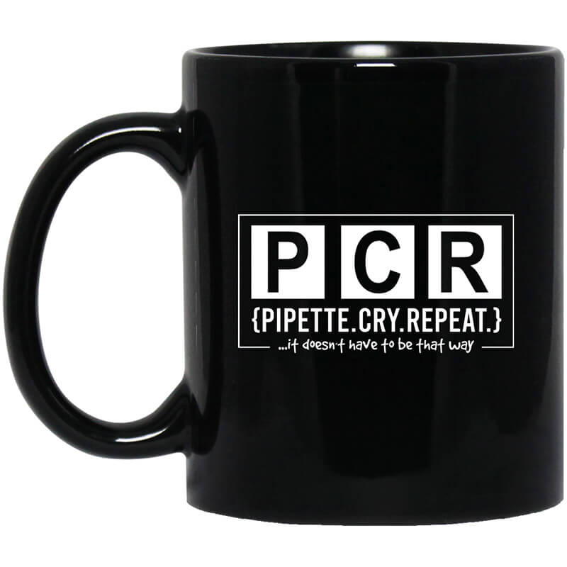 PCR Pipette Cry Repeat Mug PCR Pipette Cry Repeat Mug