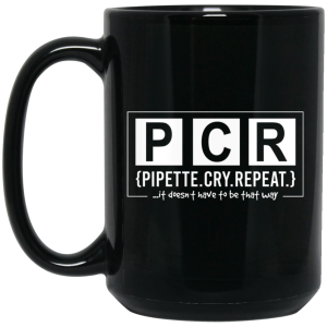 PCR Pipette Cry Repeat Mug