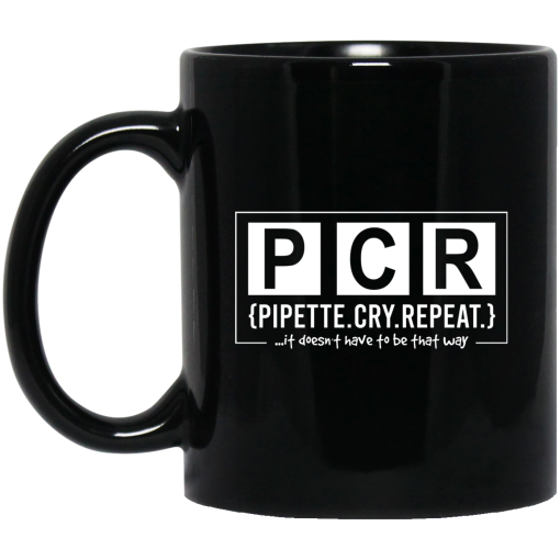 PCR Pipette Cry Repeat Mug PCR Pipette Cry Repeat Mug