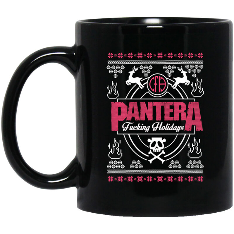 Pantera Fucking Holidays Christmas Mug Pantera Fucking Holidays Christmas Mug