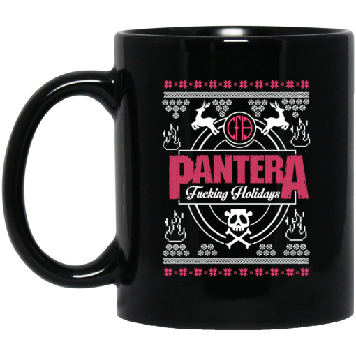 Pantera Fucking Holidays Christmas Mug Pantera Fucking Holidays Christmas Mug