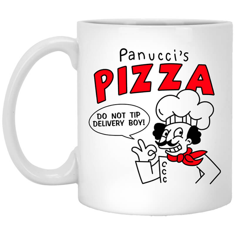 Panucci's Pizza Do Not Tip Delivery Boy Mug Panucci's Pizza Do Not Tip Delivery Boy Mug
