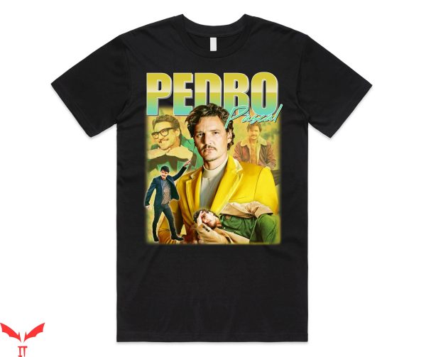 Pedro Pascal T-Shirt Homage Top Movie Icon Retro 90’s Actor