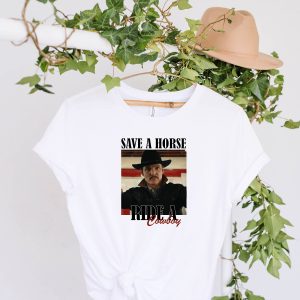 Pedro Pascal T-Shirt Save A Horse Ride A Cowboy Vintage