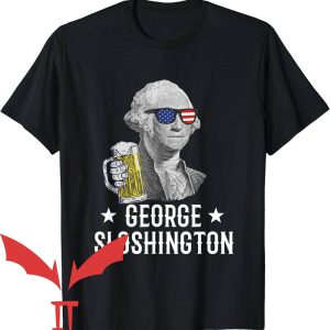 Presidents Drinking T-Shirt George Sloshington President