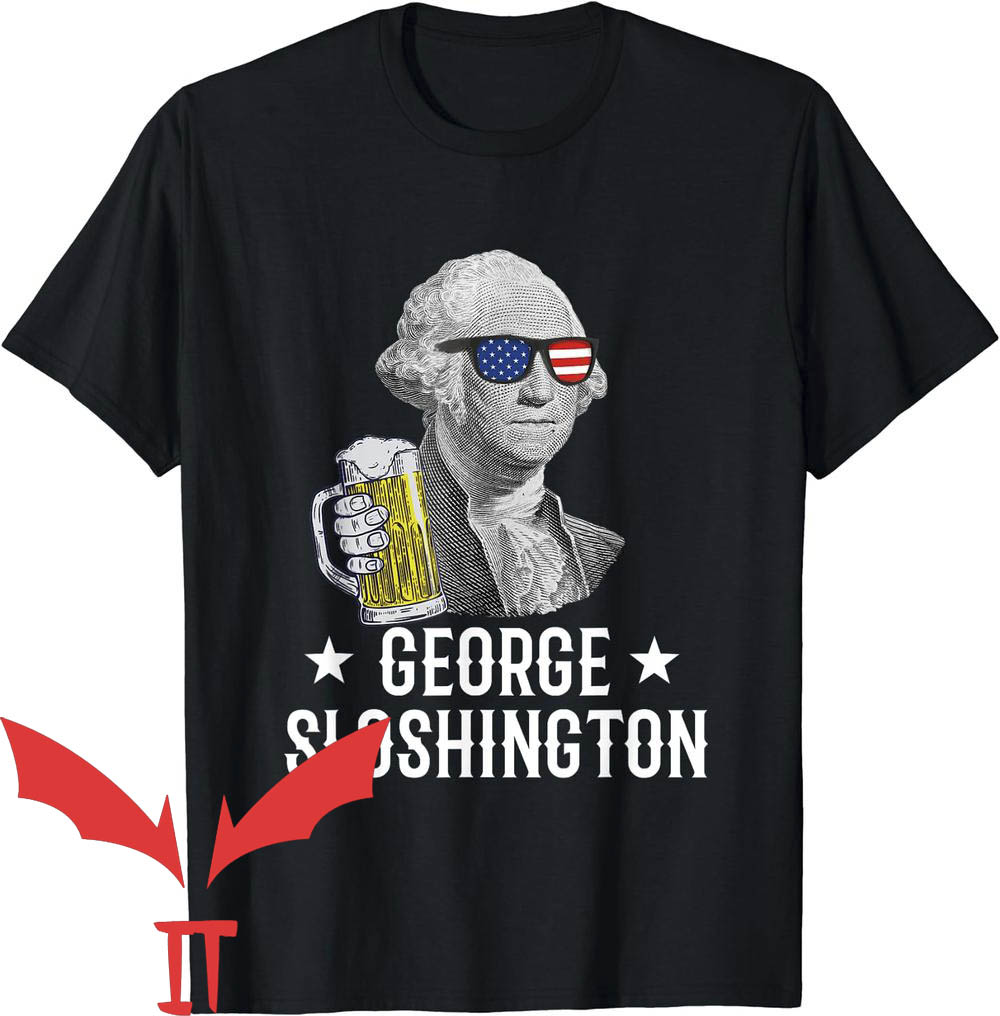 Presidents Drinking T-Shirt George Sloshington President