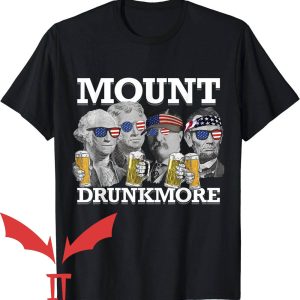 Presidents Drinking T-Shirt Mount Drunkmore