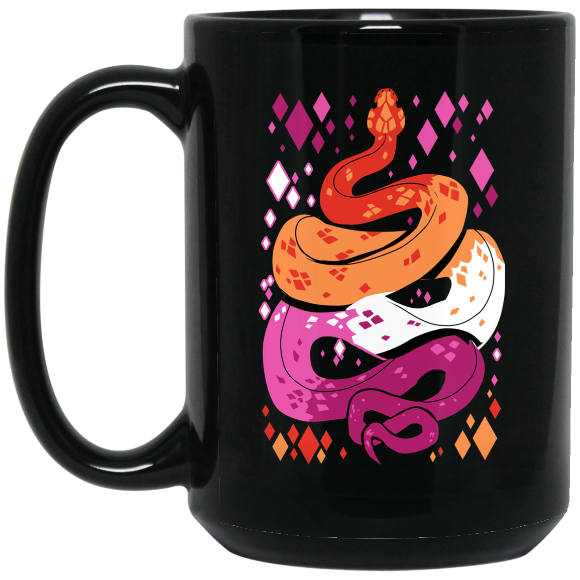 Pride Snakes Lesbian Mug Pride Snakes Lesbian Mug