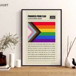 Progress Pride Flag LGBTQ Wall Art Poster 4