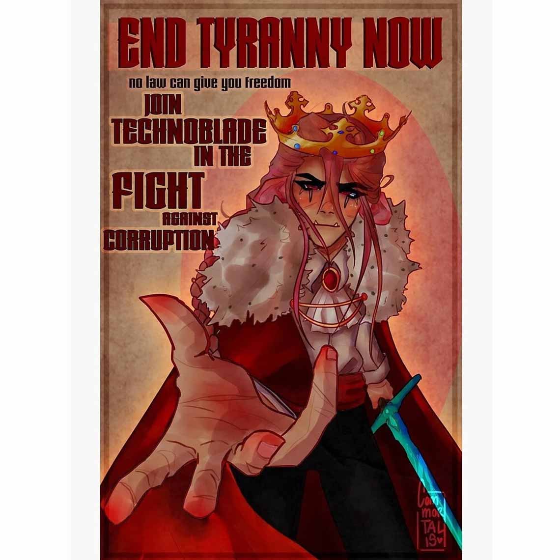 RIP Technoblade Poster, Memory Technoblade Never Dies Poster RIP Technoblade Poster, Memory Technoblade Never Dies Poster