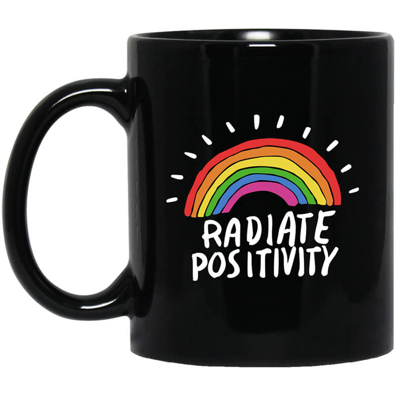 Radiate Positivity Rainbow Mug Radiate Positivity Rainbow Mug