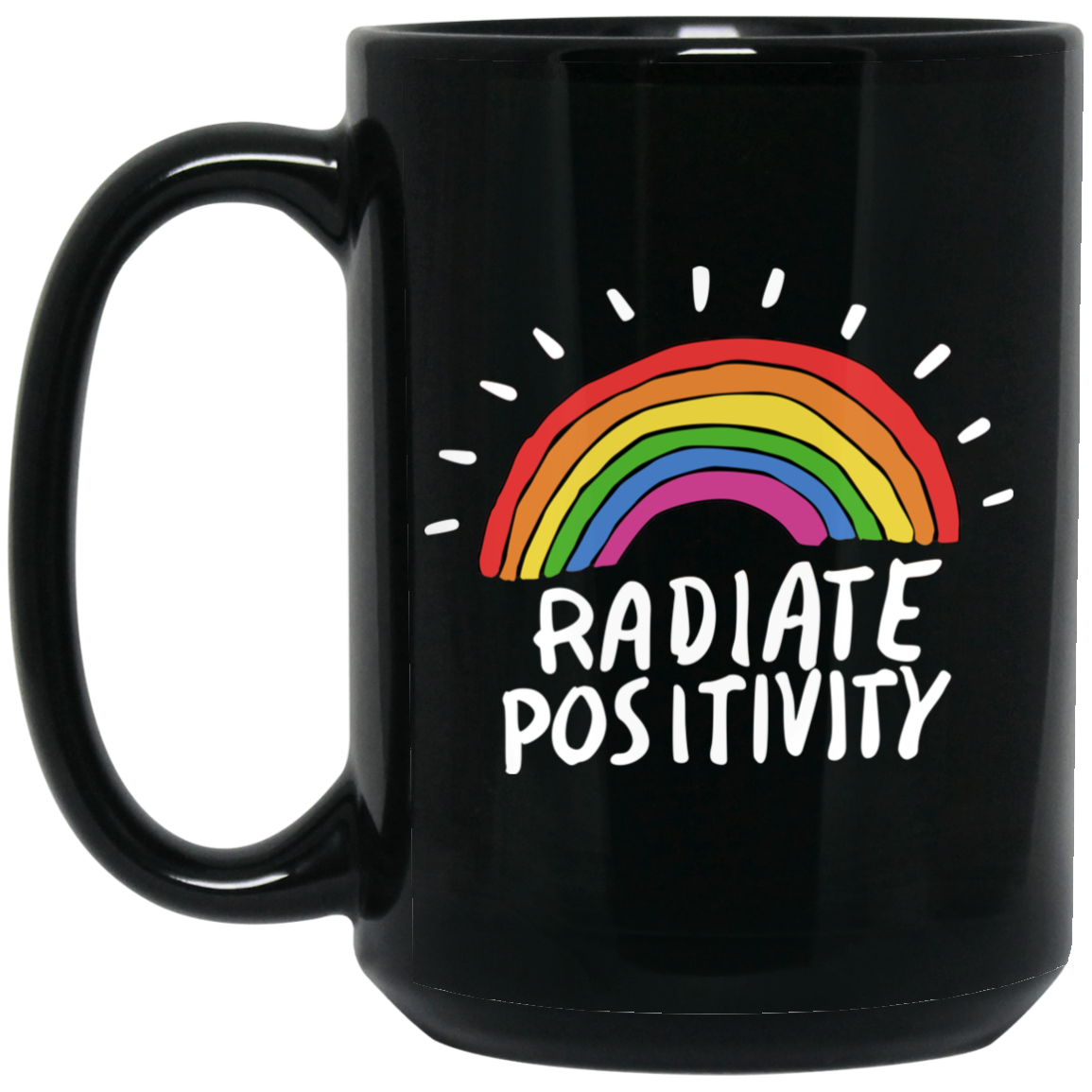 Radiate Positivity Rainbow Mug Radiate Positivity Rainbow Mug